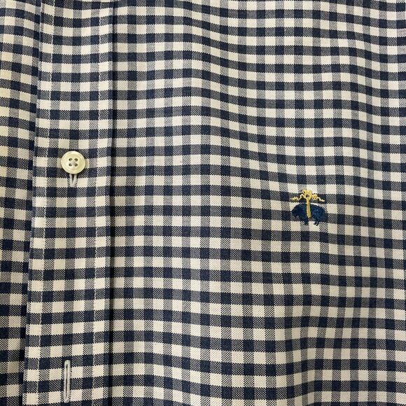 Brooks Brothers 1818 Shirt Men XL Blue Check Gingham Non Iron Regent Button Down - Picture 2 of 10